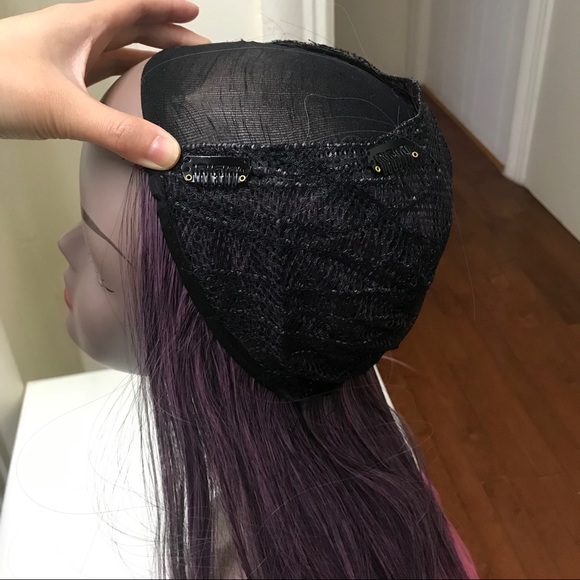 26” human hair blend pink ombré U part extension - Picture 8 of 8